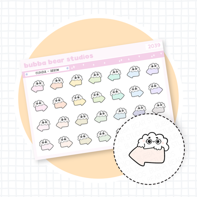Cloudia - Arrow Bubba Bear Studios Cloudia - Arrow Stationery
