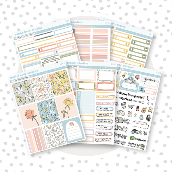 VERTICAL - The Earth Laughs In Flowers VERTICAL Full Kit Bubba Bear Studios VERTICAL - The Earth Laughs In Flowers Stationery