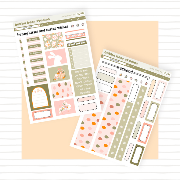 HOBONICHI COUSIN - Hoppy Easter Full Hobonichi Cousin Kit Bubba Bear Studios HOBONICHI COUSIN - Hoppy Easter Stationery