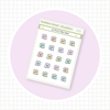List Post It Mini Sheet Colorful Bubba Bear Studios List Post It Stickers