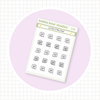 List Post It Mini Sheet Minimal Bubba Bear Studios List Post It Stickers