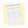 Dashed Quarter Boxes Standard Colorful Bubba Bear Studios Dashed Quarter Boxes Stickers