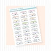 Time Span Scheduling Boxes Mini Colorful Bubba Bear Studios Time Span Scheduling Boxes Stickers