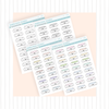 Time Span Scheduling Boxes Mini Buy All (Set of 4) Bubba Bear Studios Time Span Scheduling Boxes Stickers