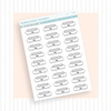 Time Span Scheduling Boxes Mini Grey Bubba Bear Studios Time Span Scheduling Boxes Stickers