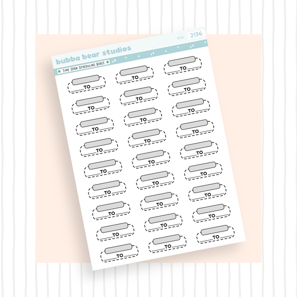 Time Span Scheduling Boxes