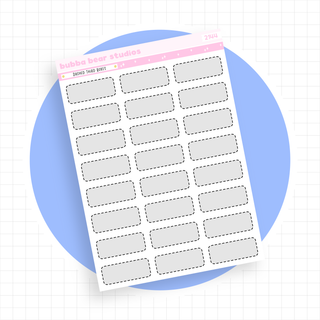 Dashed Third Boxes Standard Grey Bubba Bear Studios Dashed Third Boxes