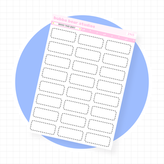 Dashed Third Boxes Standard White Bubba Bear Studios Dashed Third Boxes