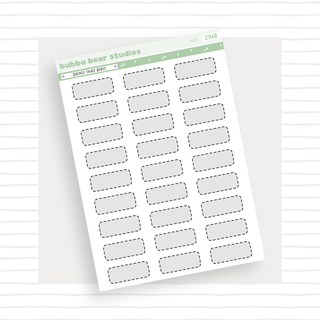 Dashed Third Boxes Mini Grey Bubba Bear Studios Dashed Third Boxes