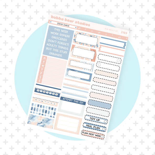 MINI - Seaside Sunrise Page 2 - Boxes and Headers Bubba Bear Studios MINI - Seaside Sunrise Stickers