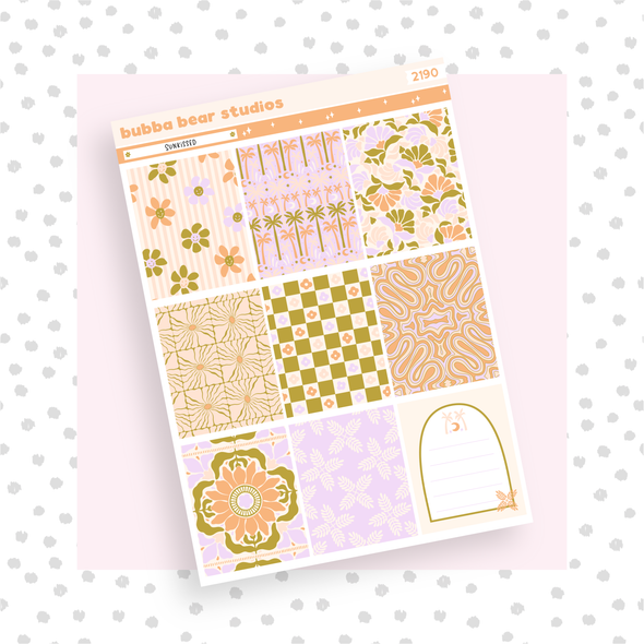 VERTICAL - Sunkissed VERTICAL Page 1 - Full Boxes Bubba Bear Studios VERTICAL - Sunkissed Stickers