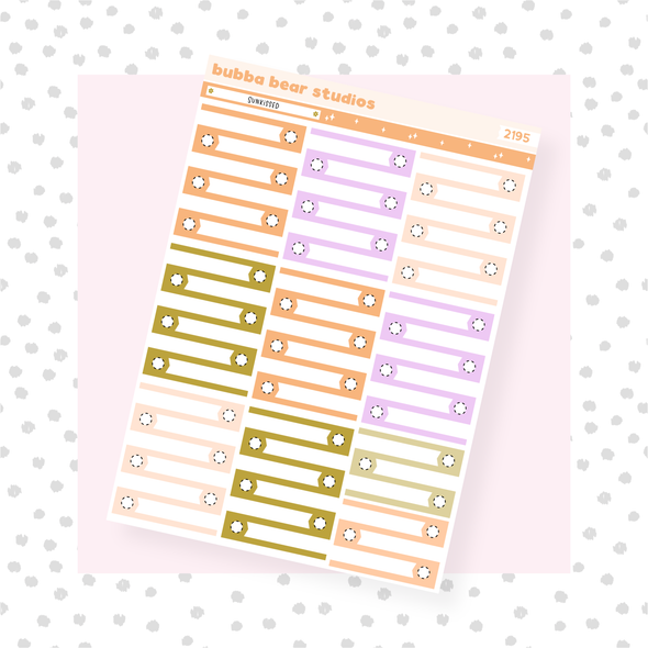 VERTICAL - Sunkissed VERTICAL Page 6 - Checklists Bubba Bear Studios VERTICAL - Sunkissed Stickers