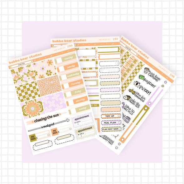MINI - Sunkissed Full Mini Kit Bubba Bear Studios MINI - Sunkissed Stickers