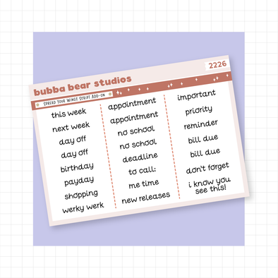 Spread Your Wings Script Add-On Bubba Bear Studios Spread Your Wings Script Add-On Stickers