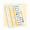 MINI - Rain, Rain, Stay and Play Page 3 - Washi and Text Bubba Bear Studios MINI - Rain, Rain, Stay and Play Stickers