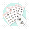 TV Watching Bear Mini Sheet Buy All (Set of 3) Bubba Bear Studios TV Watching Bear Stickers