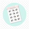TV Watching Bear Mini Sheet Muted Bubba Bear Studios TV Watching Bear Stickers