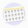 Eff Off Bad Day Bear Quarter Sheet Bubba Bear Studios Eff Off Bad Day Bear Stationery