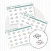 Airplane Bears Quarter Sheet Buy All (Set of 3) Bubba Bear Studios Airplane Bears Stickers