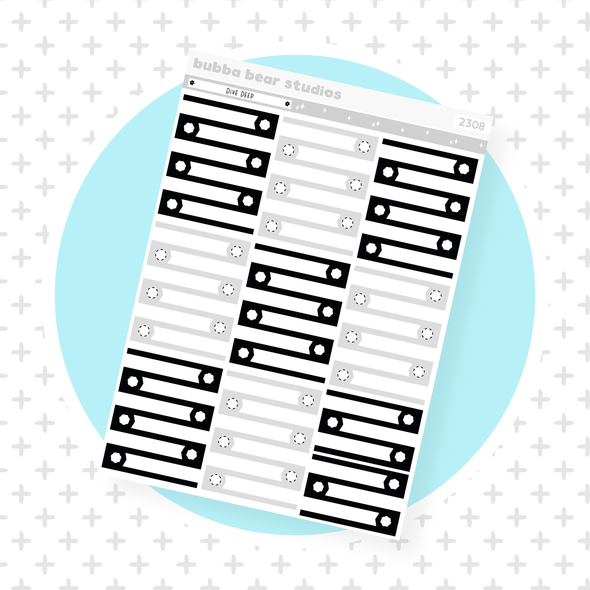 VERTICAL - Dive Deep VERTICAL Page 6 - Checklists Bubba Bear Studios VERTICAL - Dive Deep Stickers