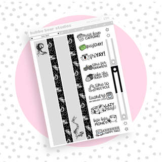 MINI - Dive Deep Page 3 - Washi and Text Bubba Bear Studios MINI - Dive Deep Stickers