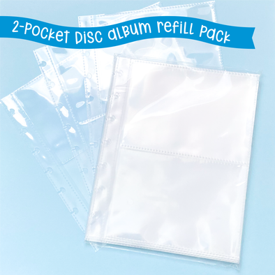2-Pocket Refill Pack for Disc Album Sticker Storage