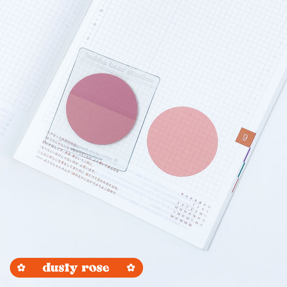 2" Diameter Circle | Transparent Sticky Notes