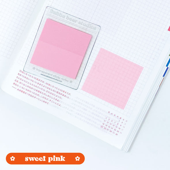 2" x 2" Square | Transparent Sticky Notes