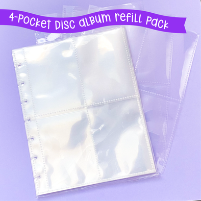 4-Pocket Refill Pack for Disc Album Sticker Storage