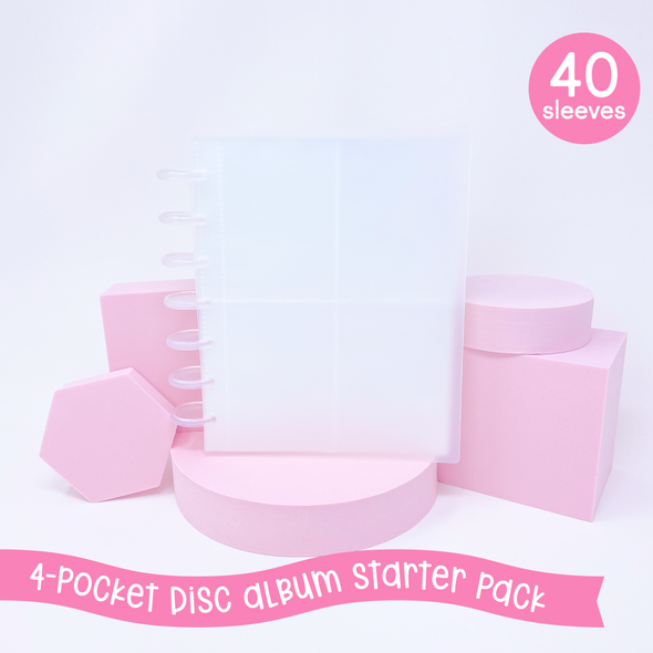 4-Pocket Sticker Storage Disc Album Starter Pack 40 Sleeves Bubba Bear Studios 4-Pocket Sticker Storage Disc Album Starter Pack photo album
