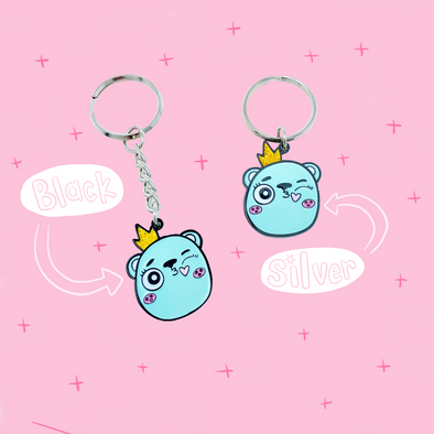 Princess Bear Soft Enamel Keychains