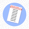 Custom Tabbed Divider Labels - Mini Sheet Modern Retro Bubba Bear Studios Custom Tabbed Divider Labels - Mini Sheet Stationery