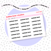*CUSTOM* Text Chonky Bits Bubba Bear Studios *CUSTOM* Text Stationery