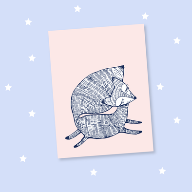 Stay Foxy Doodle Card
