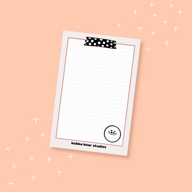 Derpy Face Grid Sticky Notepad